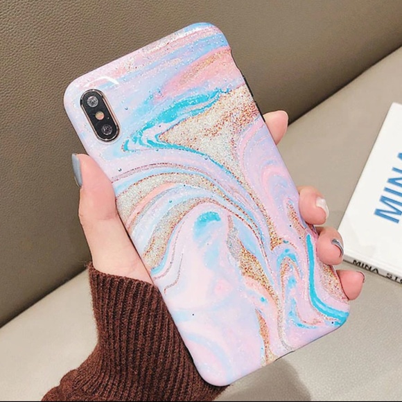 NEW iPhone 7/8 Pastel Marble Swirl Case